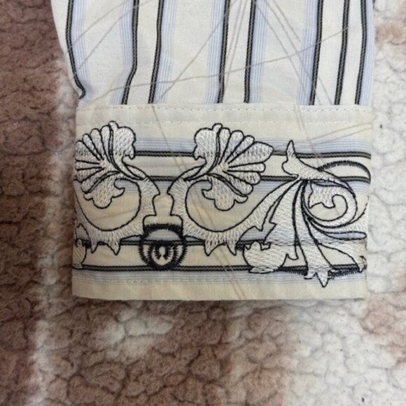 Lamasini Men's Button Up Western Cowboy Long Sleeve Y2K Shirt Large - Picture 6 of 13